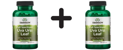 2 x Swanson Uva Ursi Leaf, 450mg - 100 caps (311,00 EUR/kg)