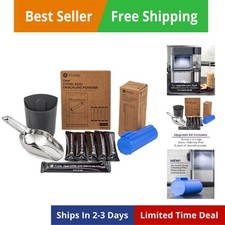 GE Opal Kit di Aggiornamento per Macchina del Ghiaccio Pepita, Include Scopa in Acciaio Inox + Ma...