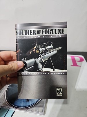 Soldier of Fortune Platinum Edition Disk Case and Manual - NO BOX