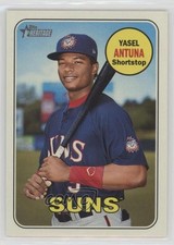 2018 Topps Heritage Minor League Edition Glossy Yasel Antuna #95 0a1