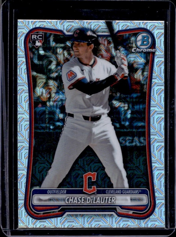 2026 Bowman Mega Box Chase DeLauter Chrome RC Mojo Refractor #37 Guardians