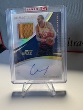 2017-18 Panini Immaculate Patch Auto on card Rudy Gobert #PA-RGB  /27 Acetate