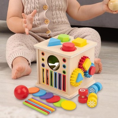 Color Shape Sorter Toy Object Recognition Early Learning Early Education Toy