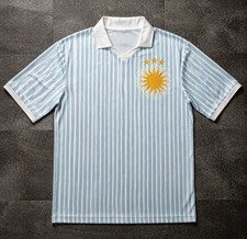 Argentina - style retro soccer jersey vintage football inspired shirt bolieri