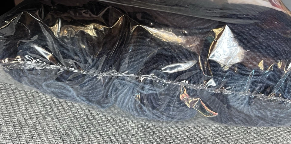 Lion Brand Scarfie Yarn Co Denim/Navy 3 Pack Pkg NEW in bag - Image 3 of 4