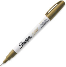 Paint Markers, Extra Fine Point, Metallic Gold Ink