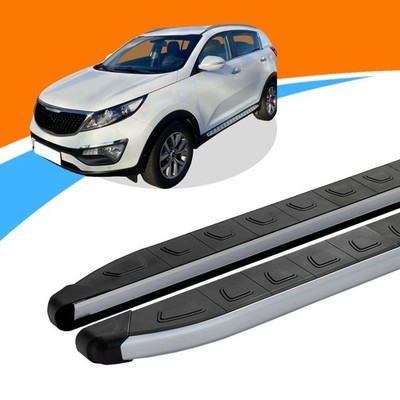 Trittbretter passend für Kia Sportage ab Baujahr 2015 - 2021 DOLU Silber mit ABE