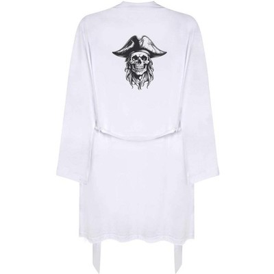Kleiner Morgenmantel/Kleid ''Piratenkapitän Totenkopf und Hut'' für Erwachsene (RO00133098)