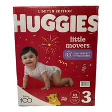 Huggies Little Movers Diapers Size 3, 16-28 Pounds (174 Count) 0.34 per diaper