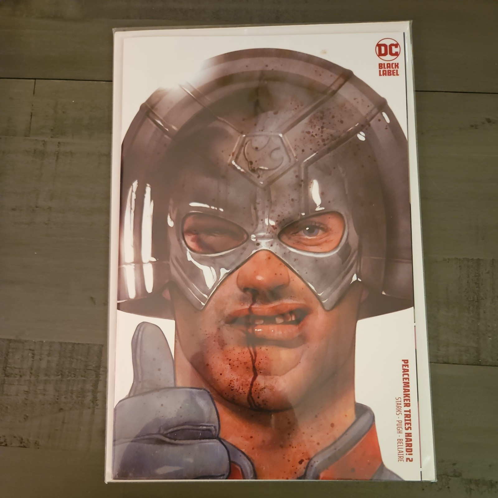 Peacemaker Tries Hard #2 1:25 Ben Oliver Cardstock Incentive NM UNREAD