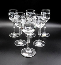 6 schöne Likörgläser - Bohemia - hoher Stiel - ca. 14 cm