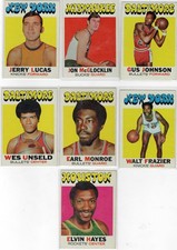 1971 - 1972 TOPPS BASKETBALL CARD LOT 7 CARDS