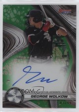 2024 Bowman's Best of Green Refractor 83/99 George Wolkow #B24-GW Auto 1co7