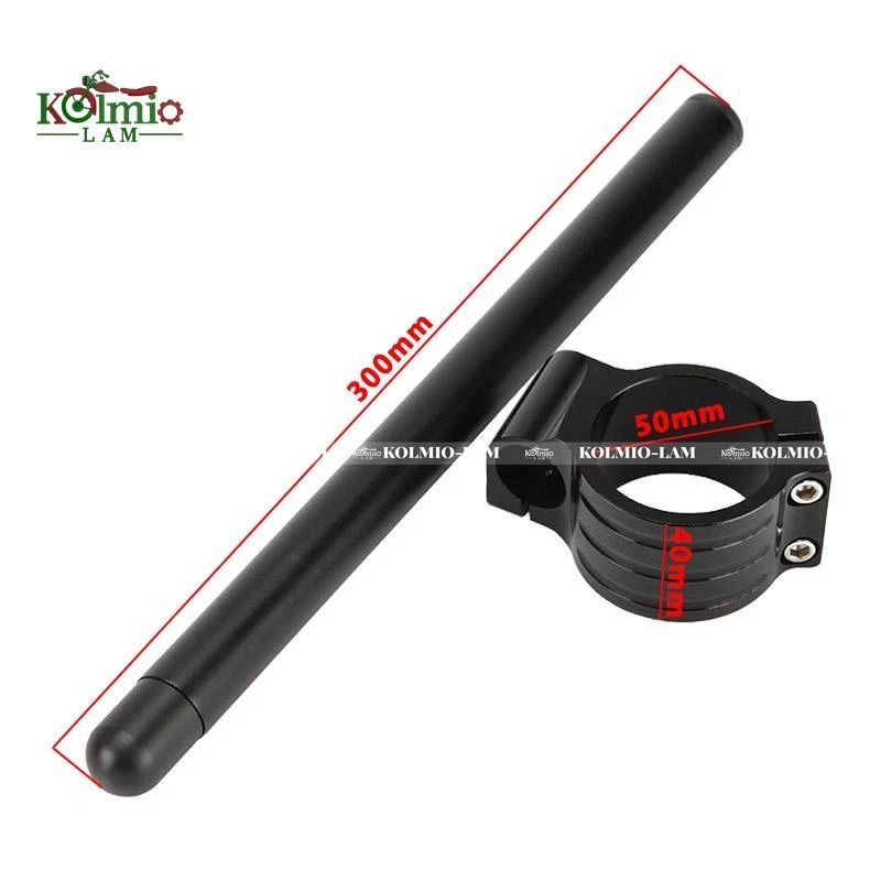 Manillar horquilla con clip de carreras de 50 mm 7/8" apto para Yamaha YZF R1 R6 Fazer FZ1N MT01 Foto 2 de 4