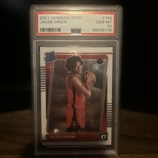 2021 Donruss Optic Basketball Jalen Green Rated Rookie PSA 10 Gem Mint #159