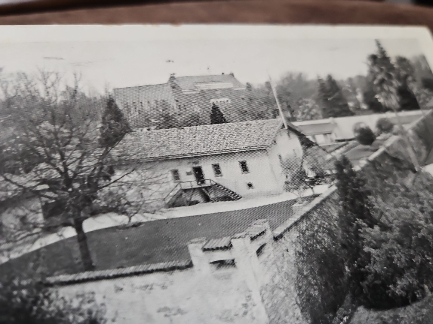  Interior View Of Sutters Fort, Sacramento California Black &White Postcard 1172