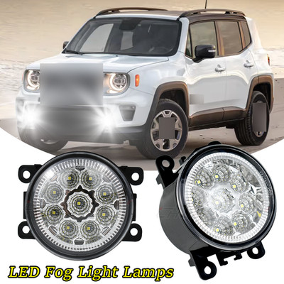 LED Front Bumper Fog Lights lamps FITS Jeep Renegade 2015-2023 Replacement