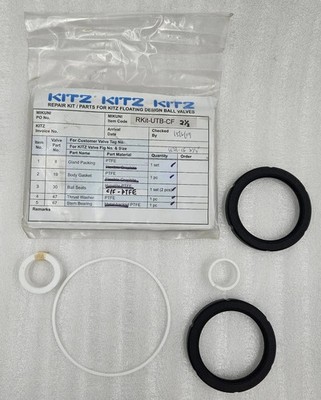 KITZ Floating Design Ball Valve Repair Kit   RKit UTB CF [FAST SHIPPING]