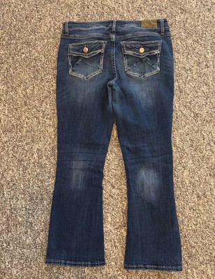 Womens BUCKLE BKE Daytrip Virgo Bootcut Jeans Sz 31S 31 Short MidRise Boot 34x28