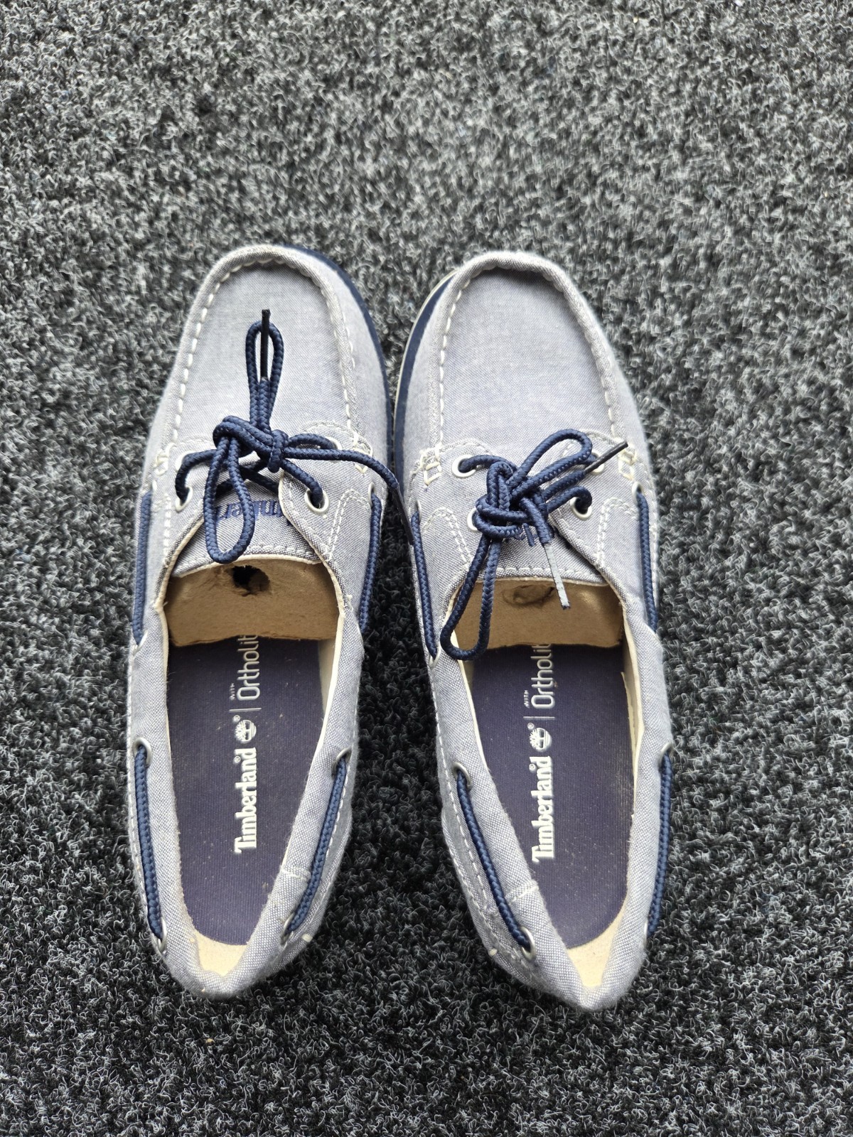 Timberland Classic Boat Shoes Blue Canvas Women’s UK 4 image 6