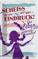 Blechschild 30X20 Cm Scheiss Auf Den Guten Eindruck Spruch Zitat Deko Geschenk M