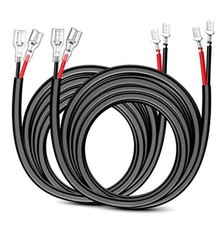 2PCS 16 AWG 10 Feet Wiring Harness Extension Kit for LED Work 16AWG -10FT 2Pcs