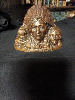 SCARCE PRISTINE "THE INDIAN FAMILY" J M HARPER.1905 Still Bank