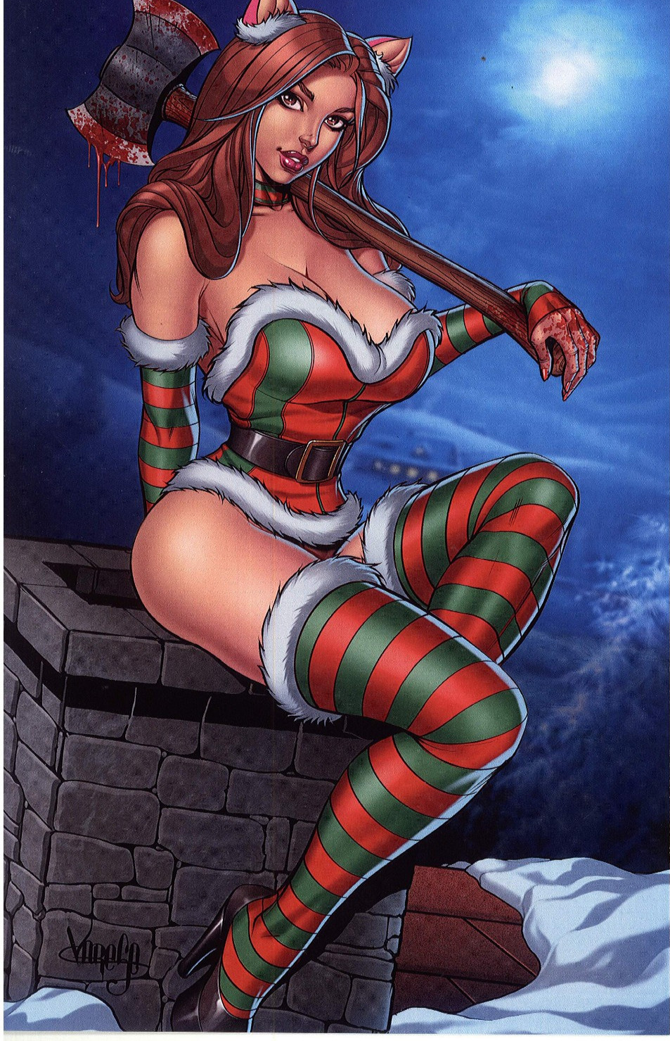 Totally Rad Life of Kitty Banger #1/Varese Virgin Variant Cover