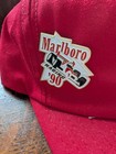 Vintage Marlboro Racing Snapback Cap With Team Penski Racing Pin & Vintage... — photo 2
