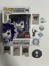 Funko Pop One Piece #1584 Caesar Clown 2024 Entertainment Expo W/ Stickers