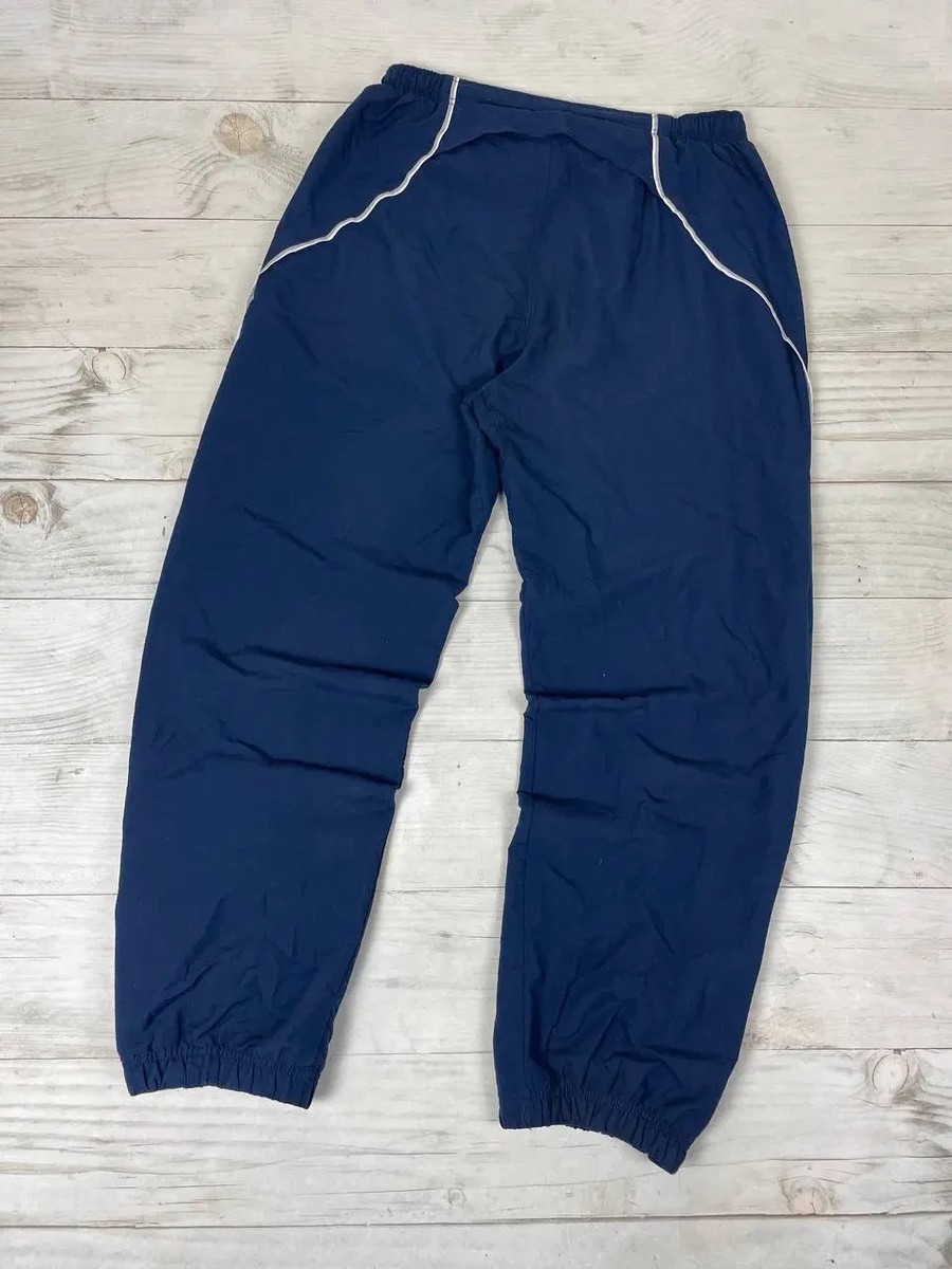 Vintage Nike Track Pants 00s Striped Nylon Swoosh Y2K Baggy Men