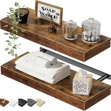 Bathroom Floating Shelves Over Toilet Storage Wall Mount Organizer Home Decor