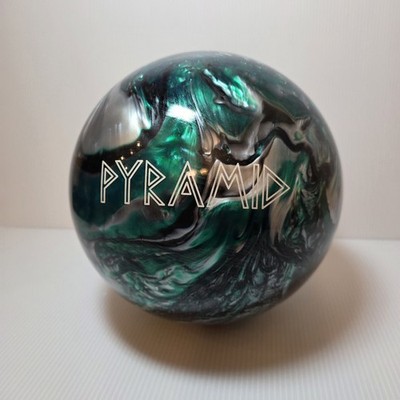 Pyramid Path Green Black Silver Bowling Ball 13 lbs 13.6 oz