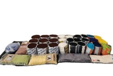 Large Latch Hook Rug Yarn Lot Bucilla Bernat Caron Columbia Mixed Colors