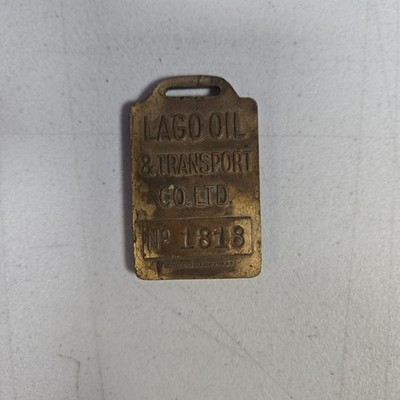 Lago Oil & Transport CO LTD Brass Tag