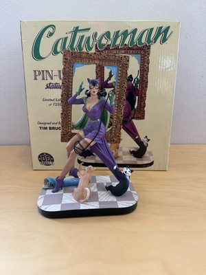 Catwoman Pin-Up Hand Painted Statue Kitty Cat's Meow Tim Bruckner MSIB 324/1250