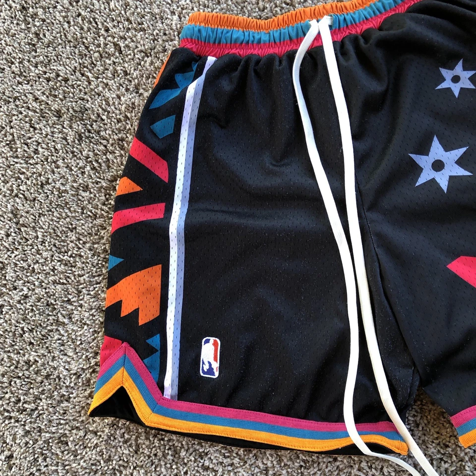 5TEN San Antonio Spurs Swingman Shorts Mens L NBA Collect Select Who Cares Style - Image 2 of 4