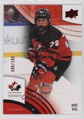 2025 Upper Deck Team Canada Juniors Exclusives 86/100 Kate Viel #55 10mo