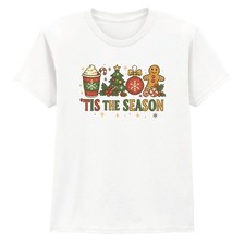 Tis The Season Christmas Holidays Kids T-Shirt Festive Design