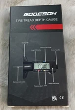 GODESON Digital Tire Tread Depth Gauge MM Inch Gauge with Large LCD