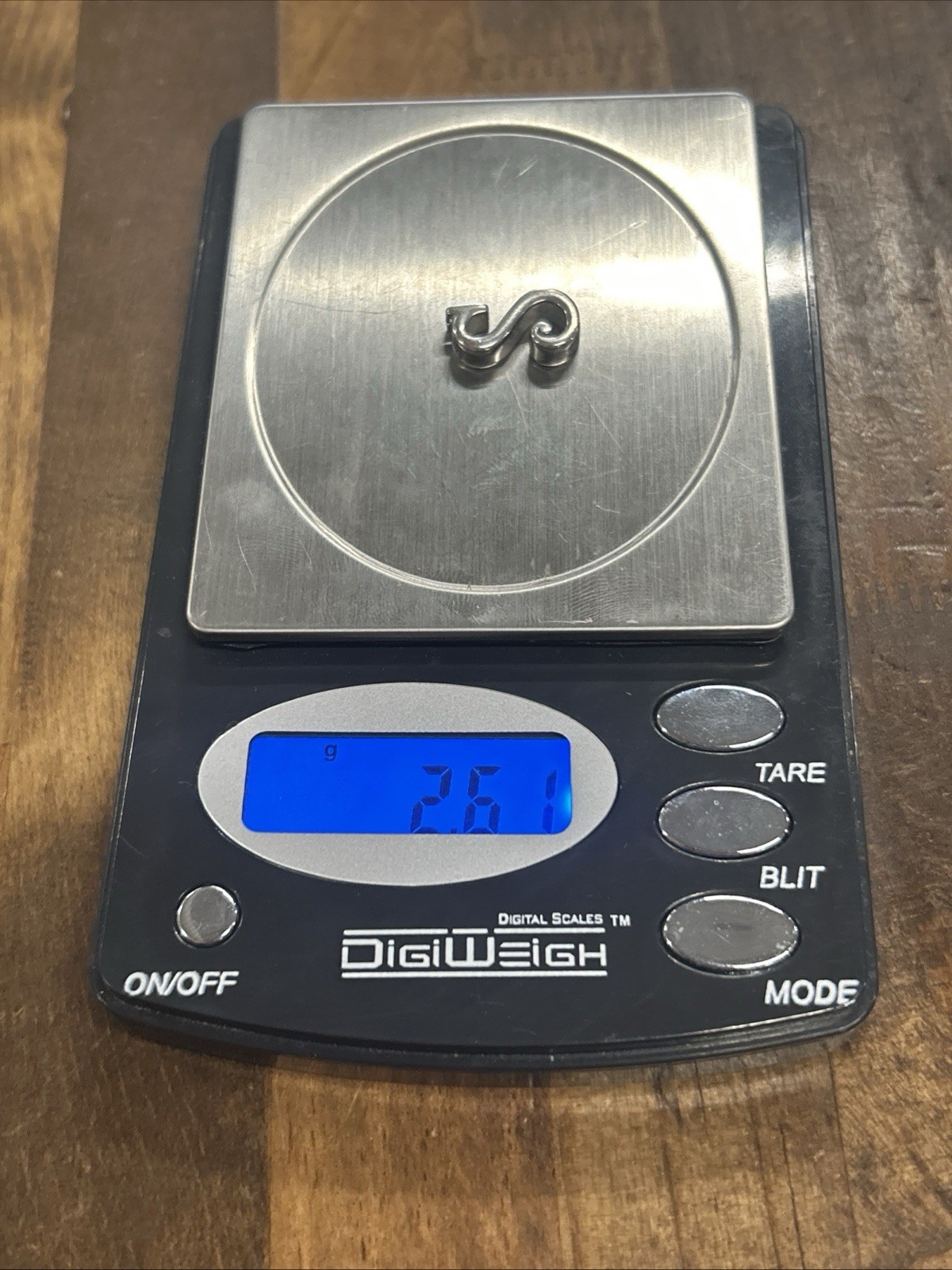 Sterling Silver “S” Initial Letter Slide Pendant … - image 4