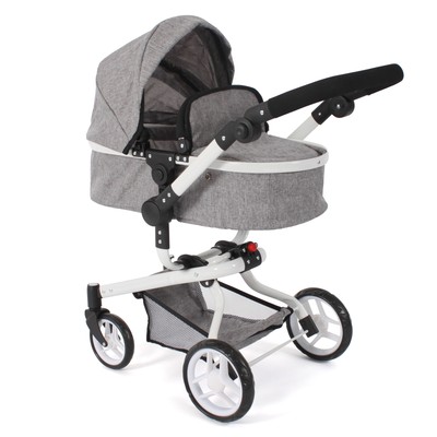 Bayer Chic 2000 Kombi-Puppenwagen YOLO melange grau NEU