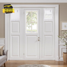Sidelight Sheer French Door Curtains Short 25 X 20 Inches Light Filtering Window