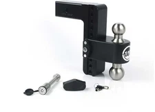 Weigh Safe LTB8-2.5-KA-CER-BLA Turnover Ball 8" Drop Hitch w/2.5" Shank 8K/14.5K