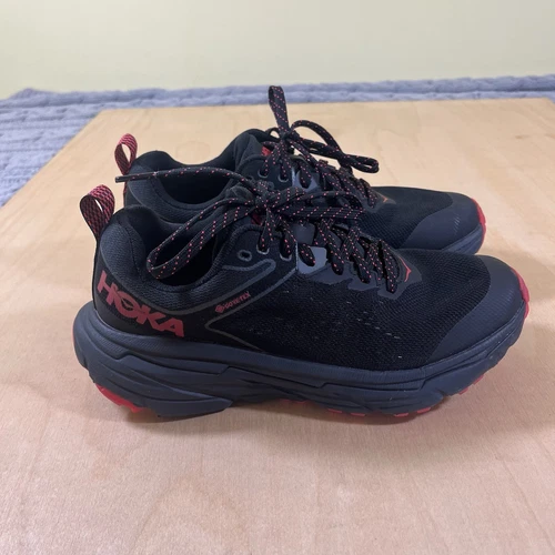 HOKA ONE ONE CHALLENGER ATR6 GTX GORE-TEX BLACK TRAIL RUNNING SHOES WOMEN'S 6B