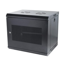 9U Wall Mount Server Cabinet IT Network Rack Enclosure Locking Door Black
