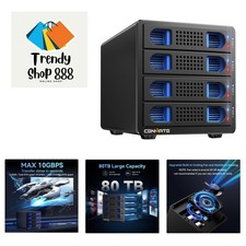 Aluminum 10Gbps Hard Drive Enclosure with Cooling Fan for 2.5  /3.5" SATA HDD/...