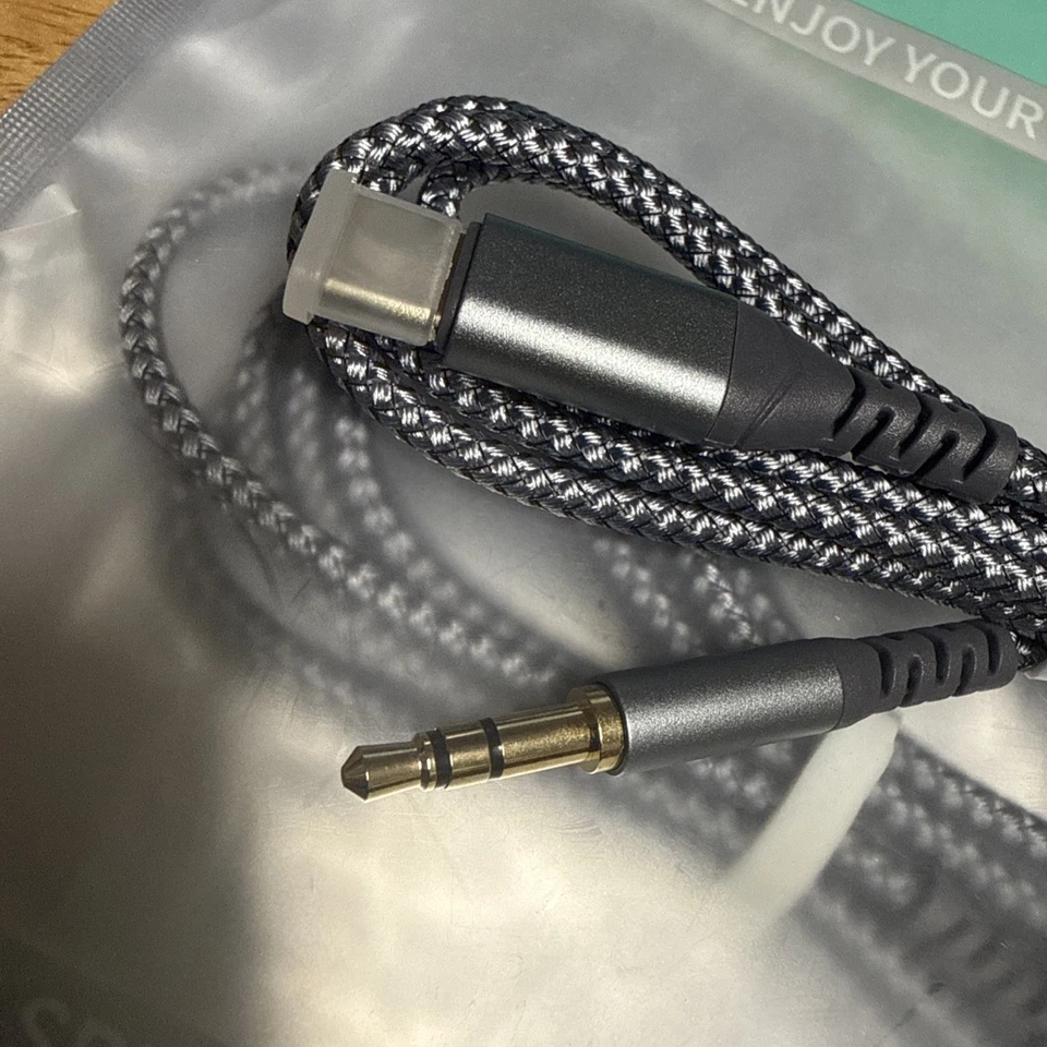 Cable adaptador de auriculares auxiliar universal USB tipo C a 3,5 mm conector 2x Foto 4 de 4