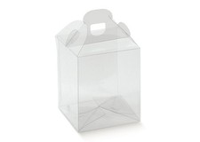 Scatola Valigia Valigietta in pvc 9x9x10 cm PORTACONFETTI BOMBONIERA 0L3O