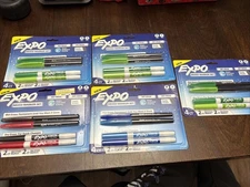 EXPO WET AND DRY ERASE MIXED SET Lot Of 5 (20 Markers)